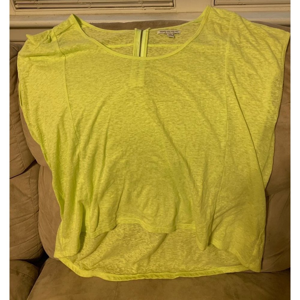 Bright Yellow American Eagle Top